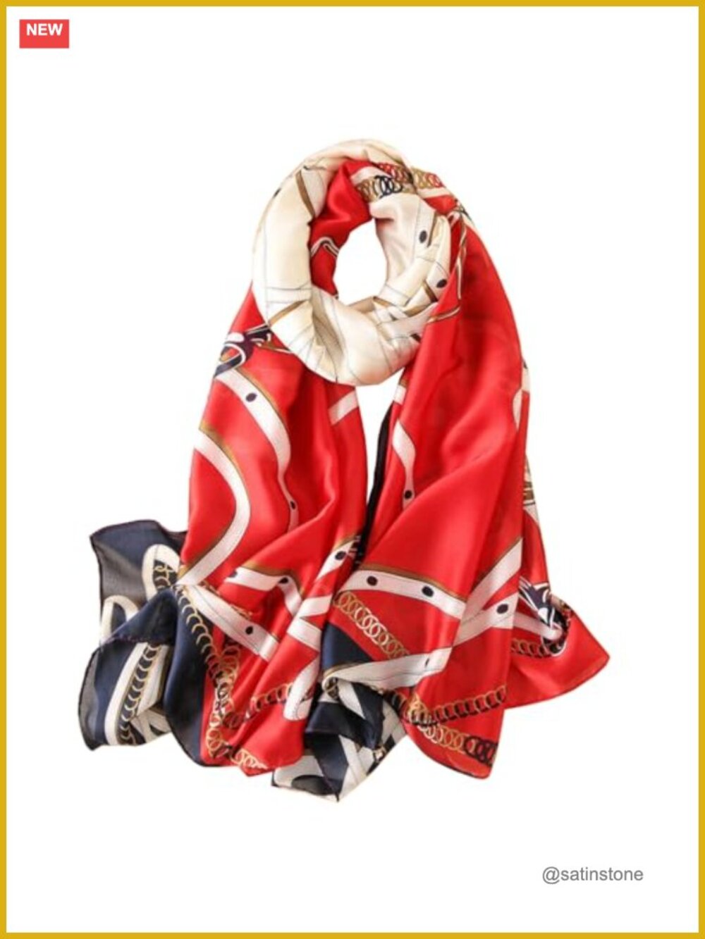 100% Mulberry Silk Scarf Long Lightweight Shawl Wrap Women's Fashion Scarf